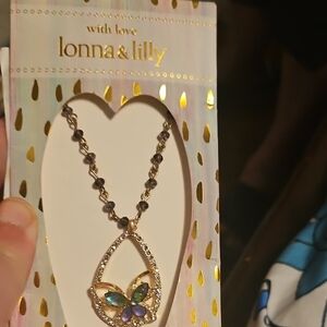 Lonna & Lilly Gold and Purple Necklace with Heart Pendant